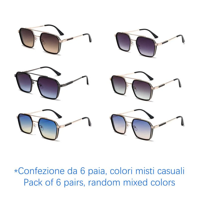 Sunglasses - protection 100% UV - N-2670 - Wholesale Pack of 6 Sunglasses - protection 100% UV - N-2670 - Wholesale Pack of 6