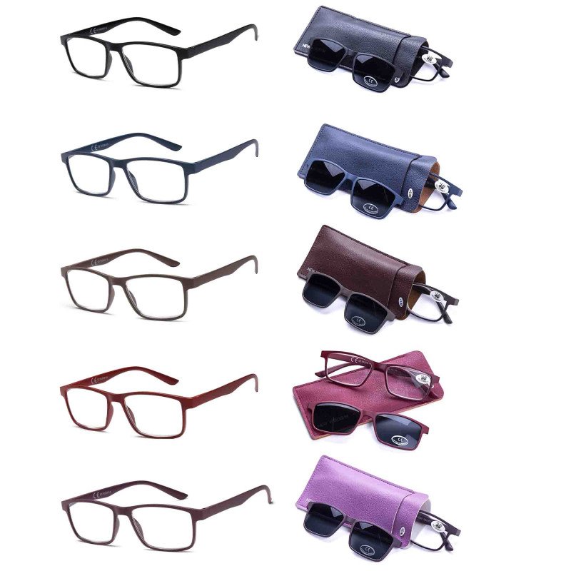 Reading glasses - 100% UVA & UVB protection - NV8126 - Wholesale Pack of 6