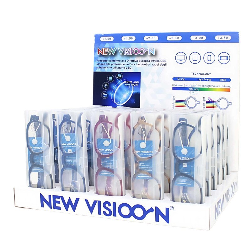 Espositore da Banco per occhiali da lettura - Anti luce blu - ESP4334-B - 30pezzi