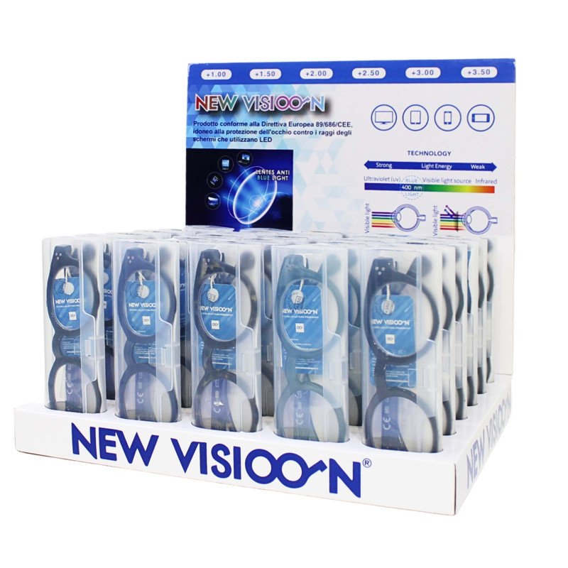 Espositore da Banco per occhiali da lettura - Anti luce blu - ESP4396-B - 30pezzi