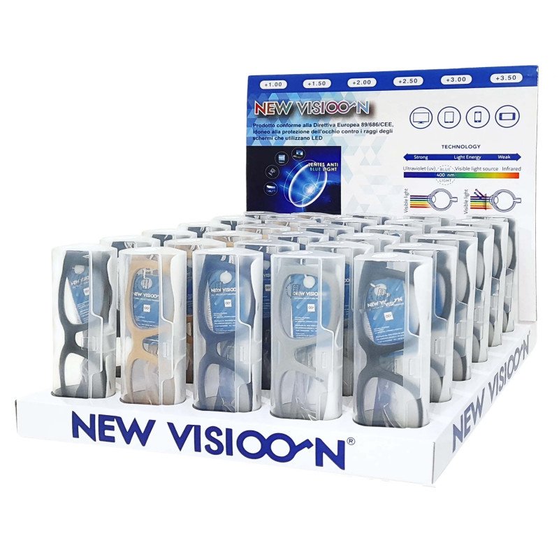 Espositore da Banco per occhiali da lettura - Anti luce blu - ESP4457-B - 30pezzi