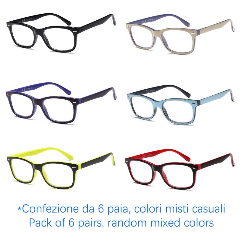 Reading glasses - Two-tone Frame - NV056 - Wholesale Pack of 6