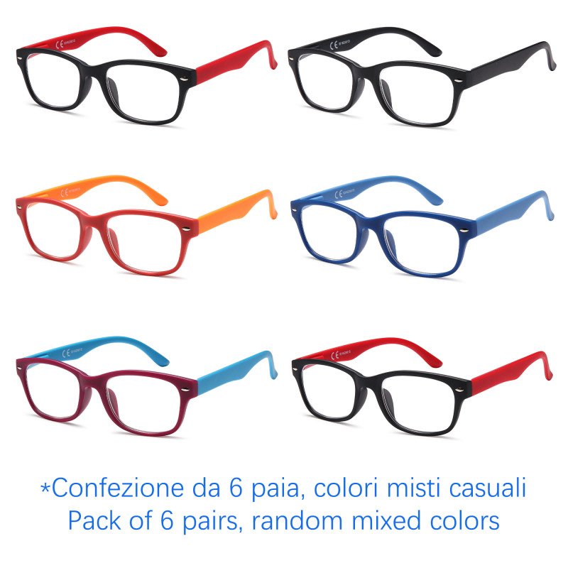 Reading glasses - Two-tone Frame - NV1164 - Wholesale Pack of 6