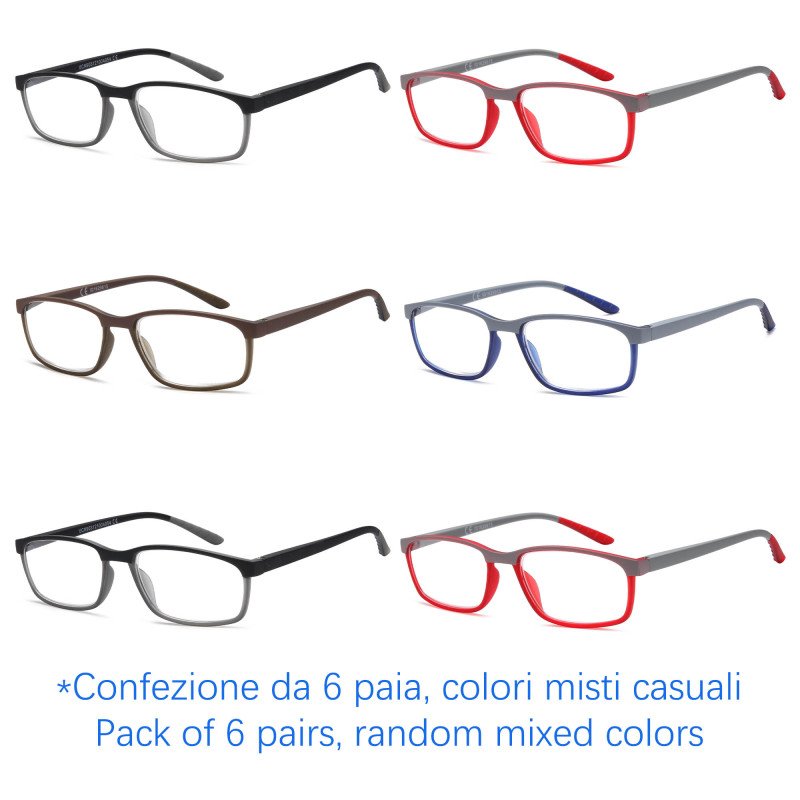 Reading glasses - Two-tone Frame - NV3039 - Wholesale Pack of 6