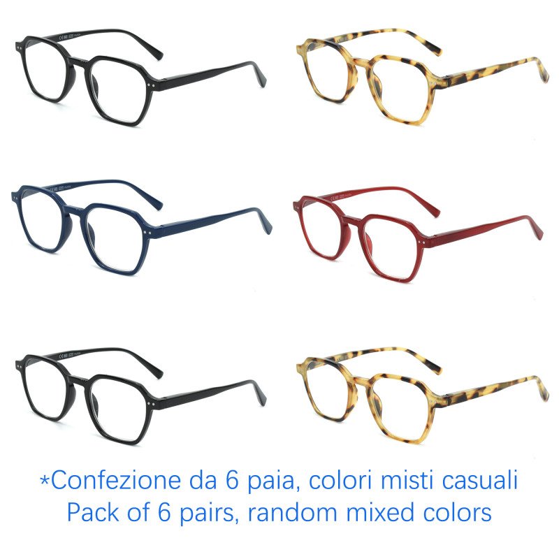 Reading glasses - Blue Light Blocking - NV4334-B - Wholesale Pack of 6