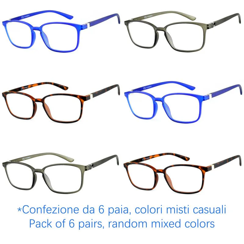 Reading glasses - Frame TR90 - Anti-reflective - NV4745-A - Wholesale Pack of 6