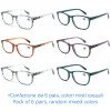 Reading glasses - Blue Light Blocking - NV6206-B - Wholesale Pack of 6
