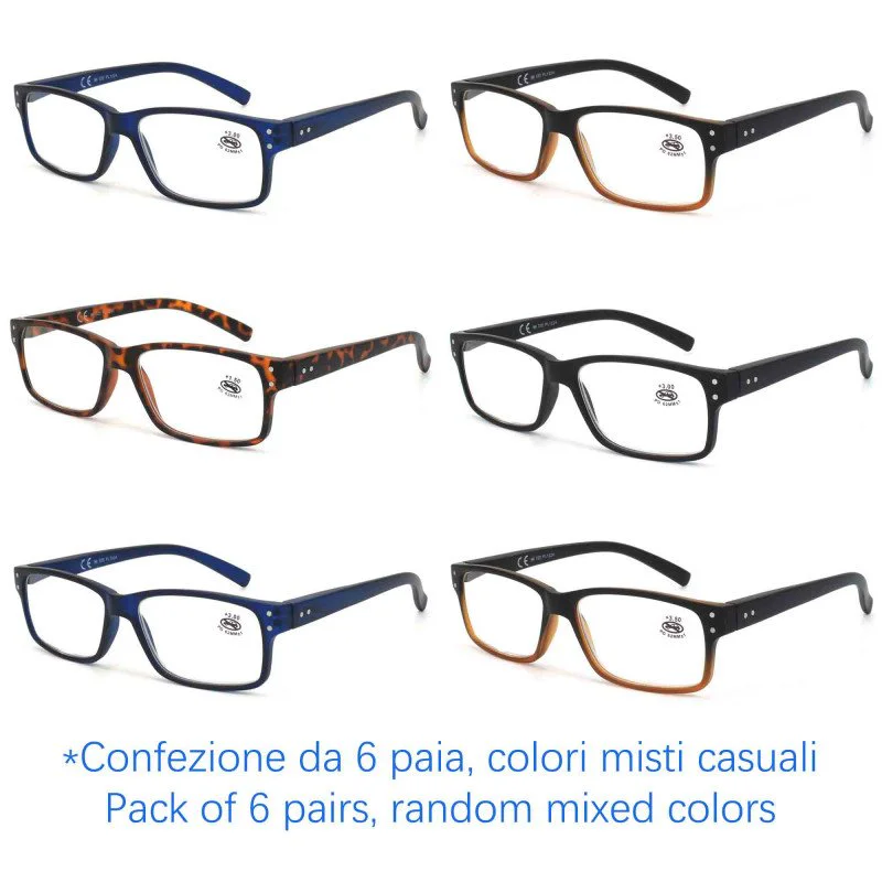 Reading glasses - Blue Light Blocking - NV6473-B - Wholesale Pack of 6
