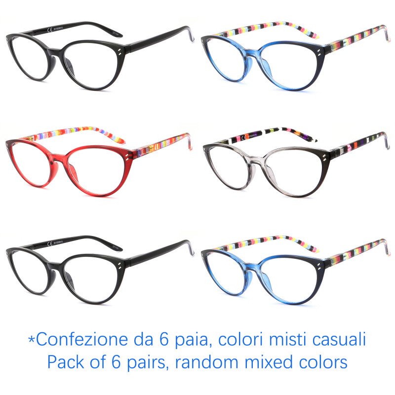 Reading glasses - Lightweight Frame - NV6602 - Wholesale Pack of 6