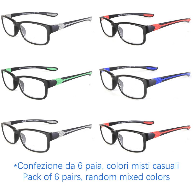 Reading glasses - Two-tone Frame - NV8835 - Wholesale Pack of 6