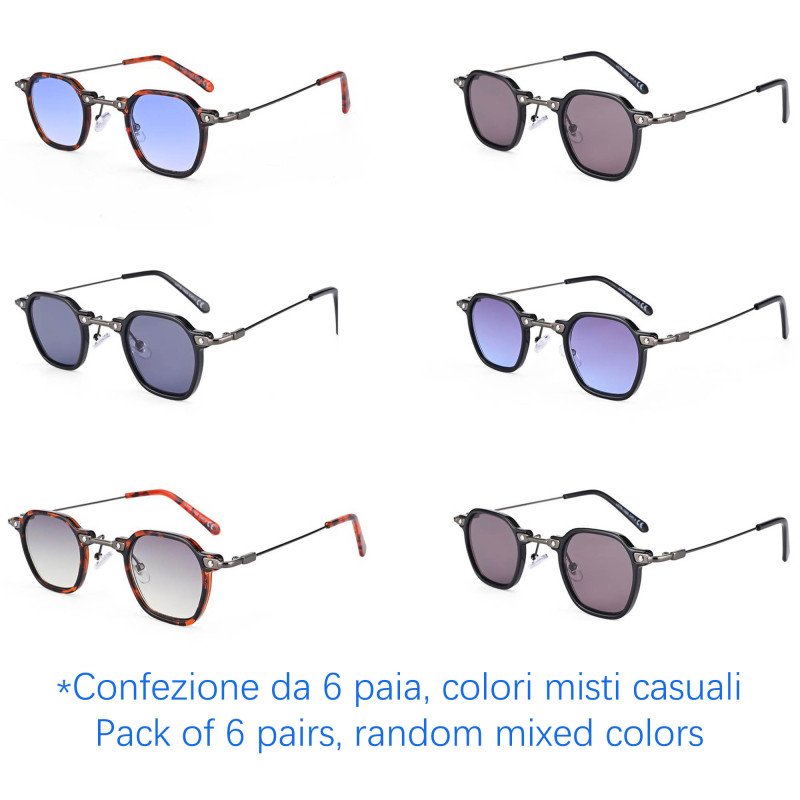 Occhiali da sole - protezione 100% UV400 - N-057 - Confezione da 6 Paia Occhiali da sole - protezione 100% UV400 - N-057 - Confezione da 6 Paia
