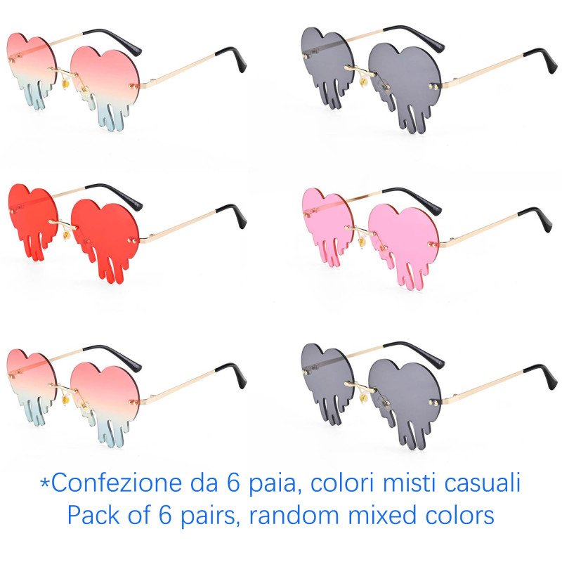 Occhiali da sole - protezione 100% UV400 - N-088 - Confezione da 6 Paia Occhiali da sole - protezione 100% UV400 - N-088 - Confezione da 6 Paia