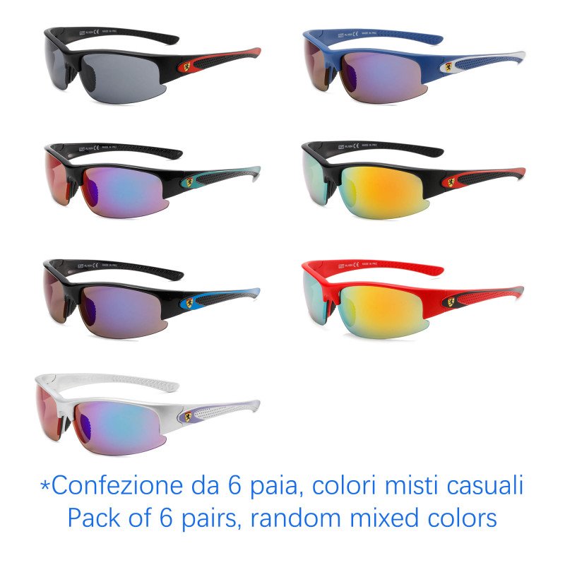 Occhiali da sole - protezione 100% UV400 - N-1130A - Confezione da 6 Paia Occhiali da sole - protezione 100% UV400 - N-1130A - Confezione da 6 Paia