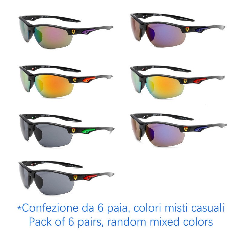 Occhiali da sole - protezione 100% UV400 - N-1131 - Confezione da 6 Paia Occhiali da sole - protezione 100% UV400 - N-1131 - Confezione da 6 Paia