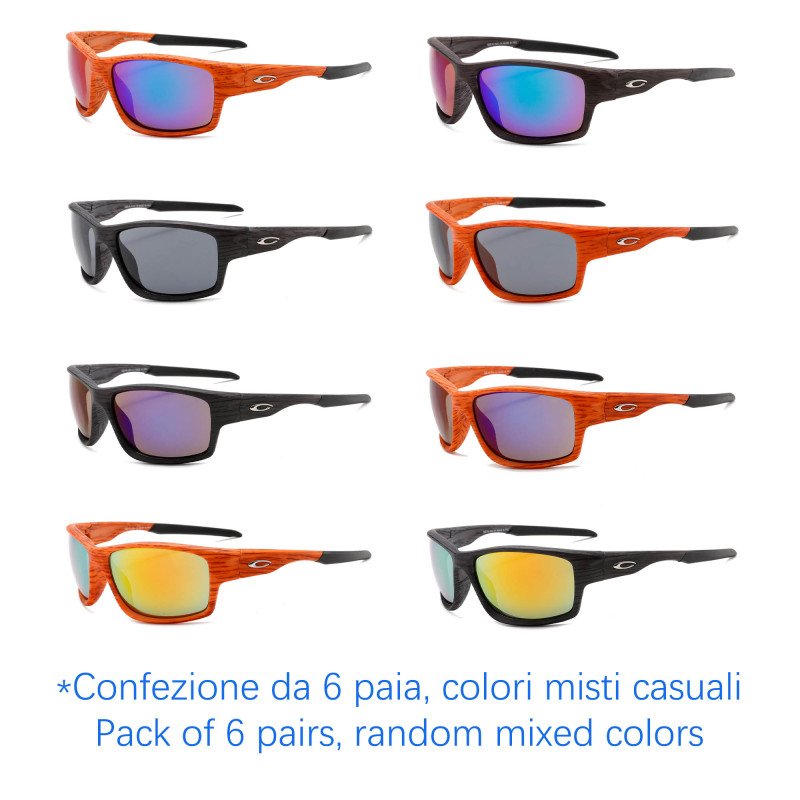 Occhiali da sole - protezione 100% UV400 - N-1134B - Confezione da 6 Paia Occhiali da sole - protezione 100% UV400 - N-1134B - Confezione da 6 Paia