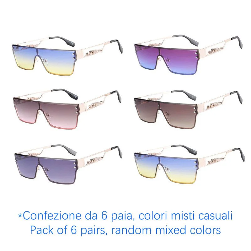 Occhiali da sole - protezione 100% UV400 - N-1245 - Confezione da 6 Paia Occhiali da sole - protezione 100% UV400 - N-1245 - Confezione da 6 Paia