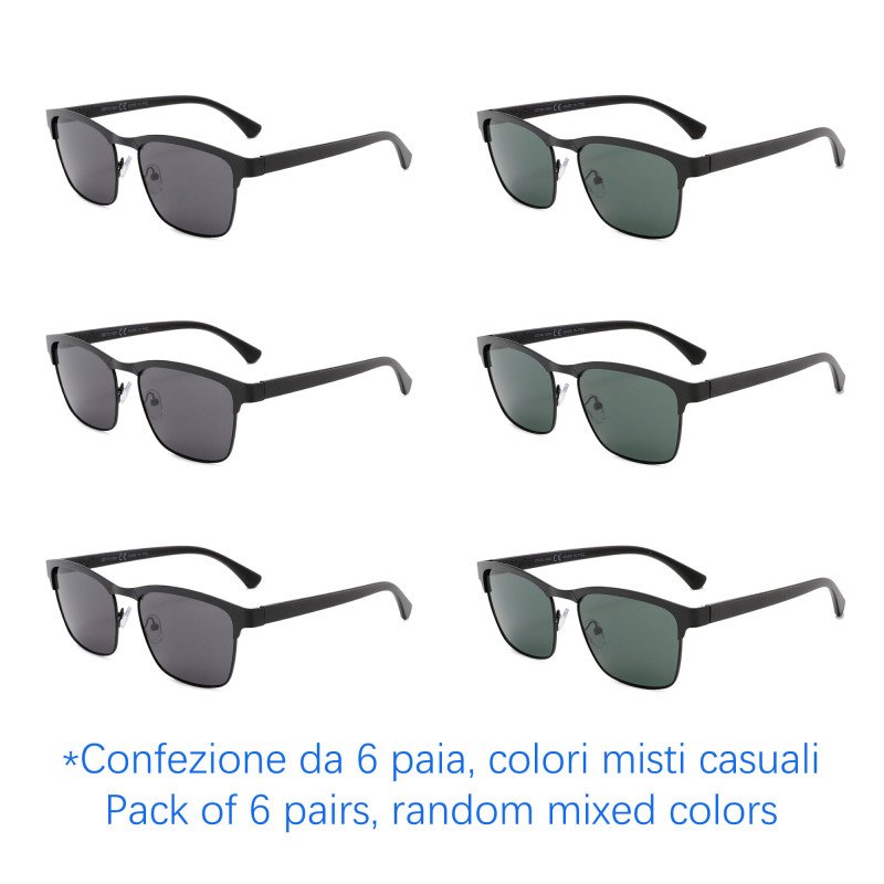 Occhiali da sole - protezione 100% UV400 - N-1266 - Confezione da 6 Paia Occhiali da sole - protezione 100% UV400 - N-1266 - Confezione da 6 Paia