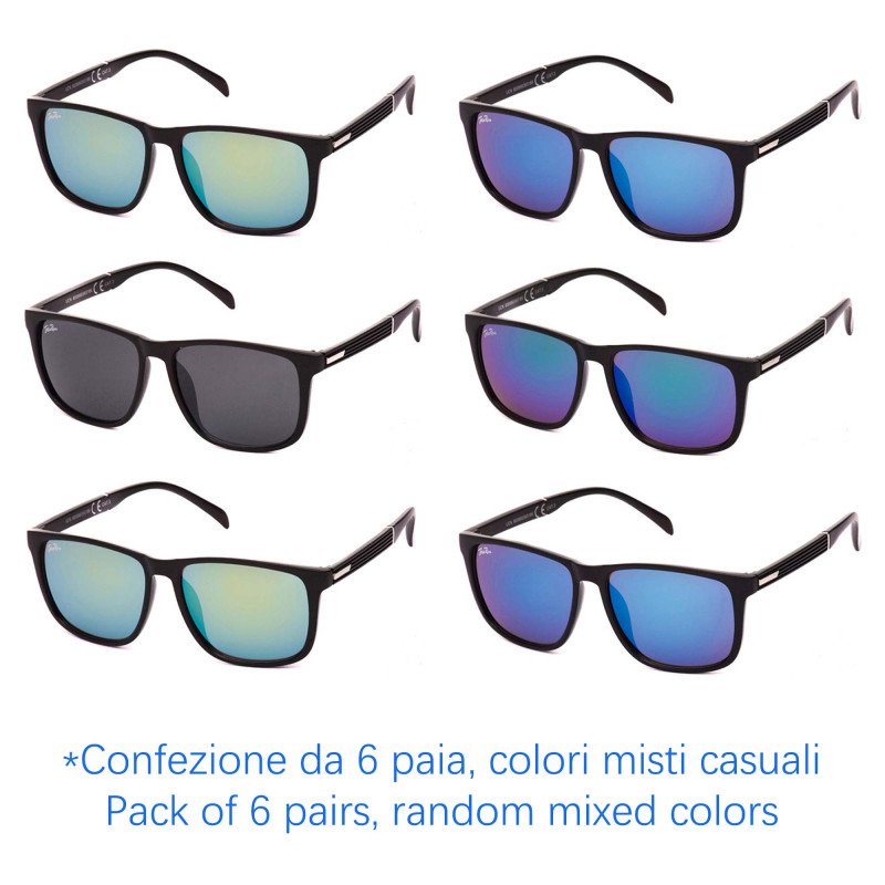 Occhiali da sole - protezione 100% UV400 - N-1503 - Confezione da 6 Paia Occhiali da sole - protezione 100% UV400 - N-1503 - Confezione da 6 Paia
