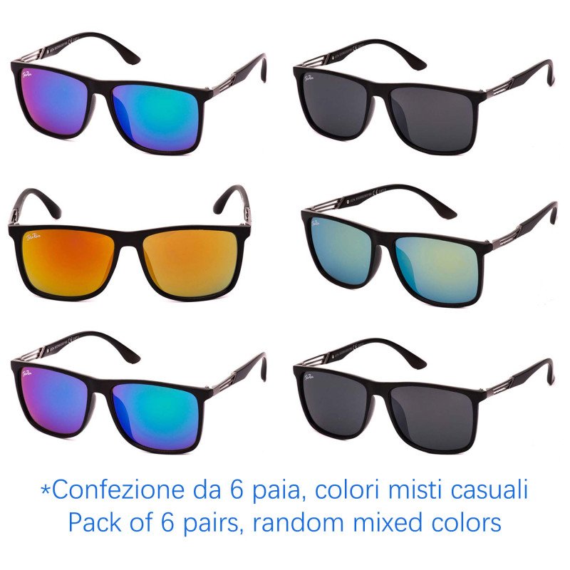 Occhiali da sole - protezione 100% UV400 - N-1505 - Confezione da 6 Paia Occhiali da sole - protezione 100% UV400 - N-1505 - Confezione da 6 Paia