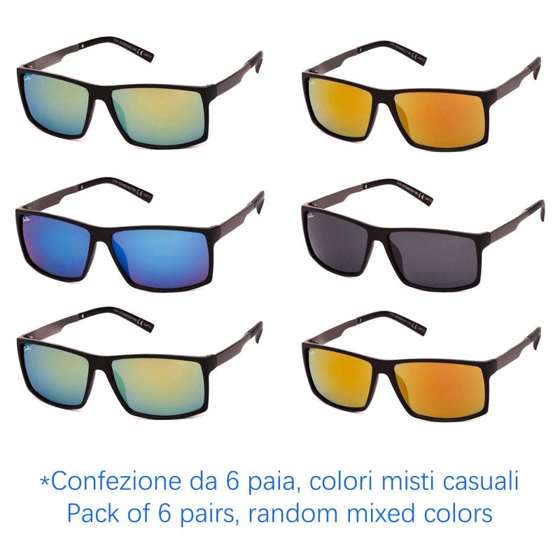 Occhiali da sole - protezione 100% UV400 - N-1506 - Confezione da 6 Paia Occhiali da sole - protezione 100% UV400 - N-1506 - Confezione da 6 Paia