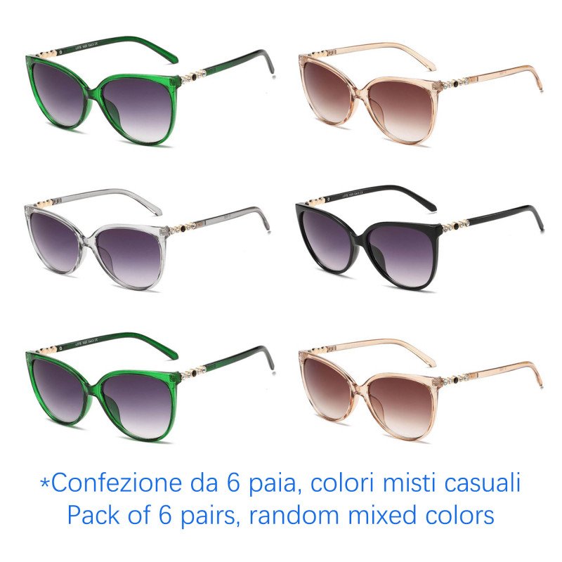 Sunglasses - protection 100% UV - N-1668 - Wholesale Pack of 6