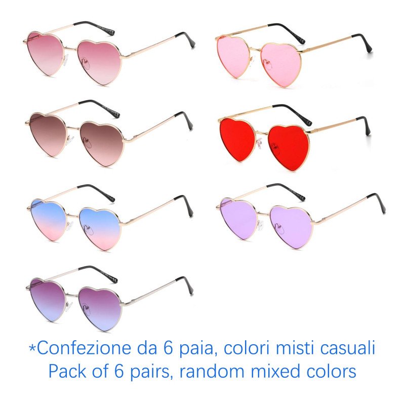 Occhiali da sole - protezione 100% UV400 - N-1674D - Confezione da 6 Paia Occhiali da sole - protezione 100% UV400 - N-1674D - Confezione da 6 Paia
