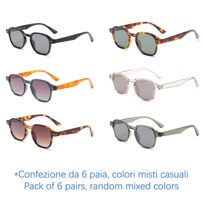 Occhiali da sole - protezione 100% UV400 - N-2333A - Confezione da 6 Paia Occhiali da sole - protezione 100% UV400 - N-2333A - Confezione da 6 Paia