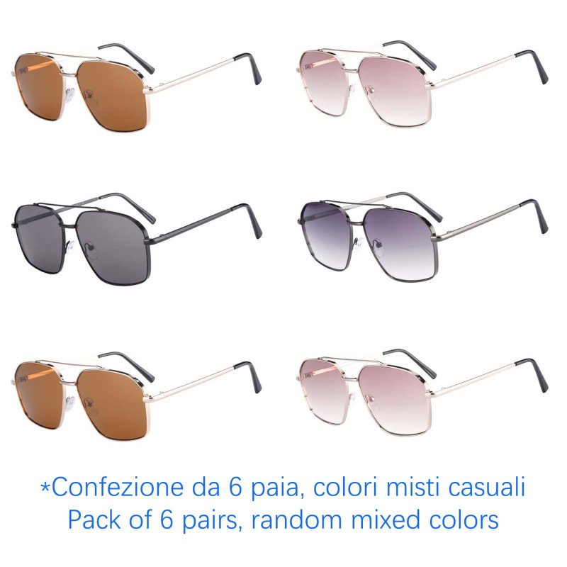 Occhiali da sole - protezione 100% UV400 - N-2353 - Confezione da 6 Paia Occhiali da sole - protezione 100% UV400 - N-2353 - Confezione da 6 Paia