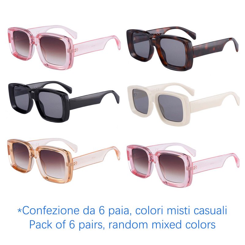 Occhiali da sole - protezione 100% UV400 - N-2360 - Confezione da 6 Paia Occhiali da sole - protezione 100% UV400 - N-2360 - Confezione da 6 Paia