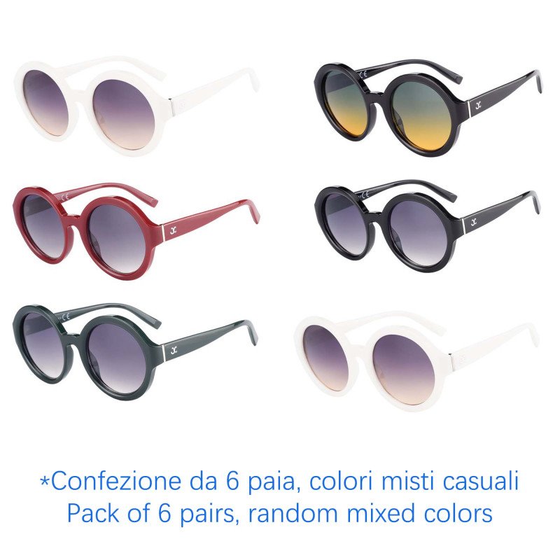 Occhiali da sole - protezione 100% UV400 - N-2361 - Confezione da 6 Paia Occhiali da sole - protezione 100% UV400 - N-2361 - Confezione da 6 Paia