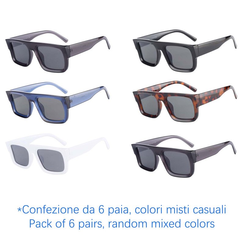 Occhiali da sole - protezione 100% UV400 - N-2364 - Confezione da 6 Paia Occhiali da sole - protezione 100% UV400 - N-2364 - Confezione da 6 Paia