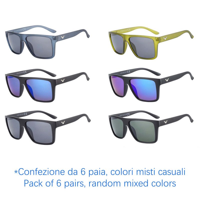 Occhiali da sole - protezione 100% UV400 - N-2371 - Confezione da 6 Paia Occhiali da sole - protezione 100% UV400 - N-2371 - Confezione da 6 Paia
