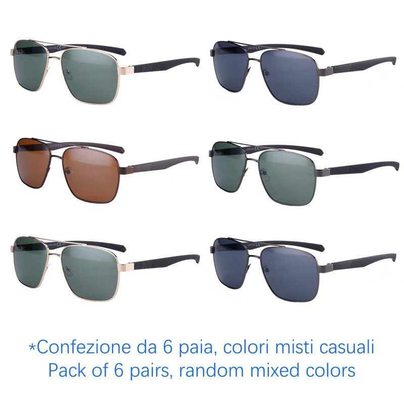 Occhiali da sole - protezione 100% UV400 - N-2376 - Confezione da 6 Paia Occhiali da sole - protezione 100% UV400 - N-2376 - Confezione da 6 Paia