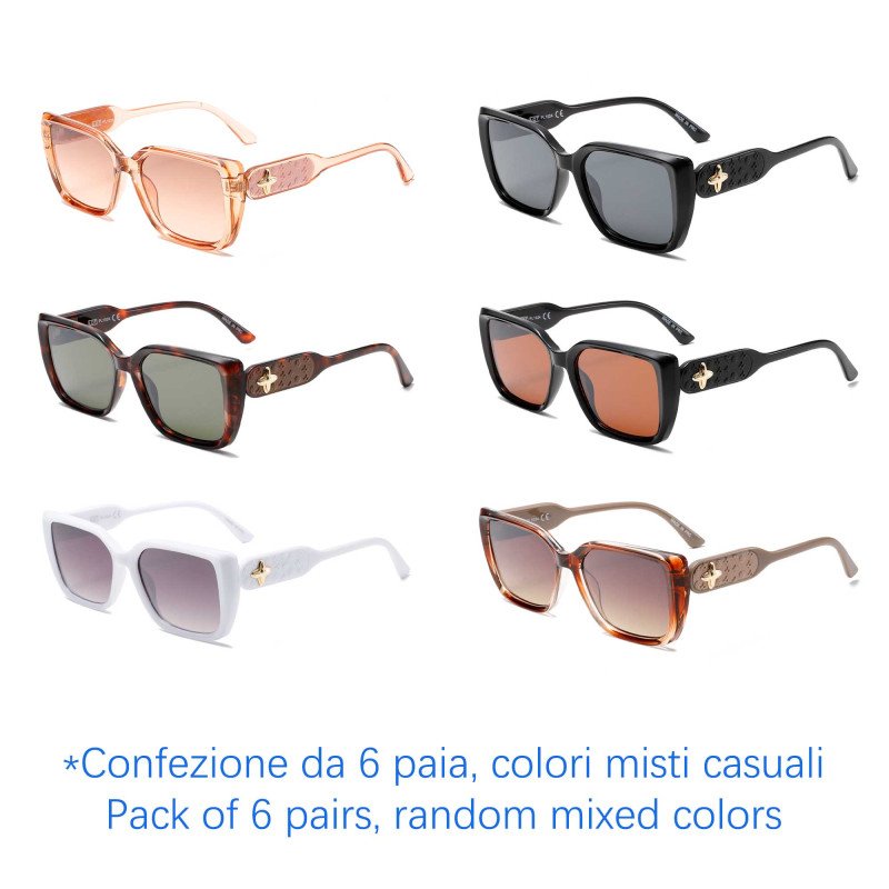 Occhiali da sole - protezione 100% UV400 - N-2389 - Confezione da 6 Paia Occhiali da sole - protezione 100% UV400 - N-2389 - Confezione da 6 Paia