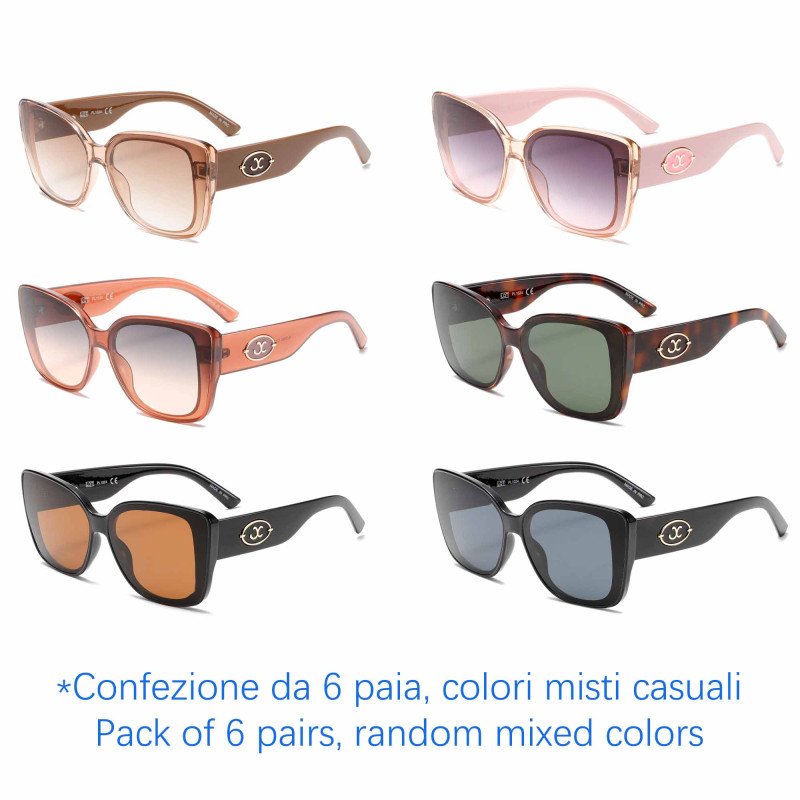 Occhiali da sole - protezione 100% UV400 - N-2390 - Confezione da 6 Paia Occhiali da sole - protezione 100% UV400 - N-2390 - Confezione da 6 Paia