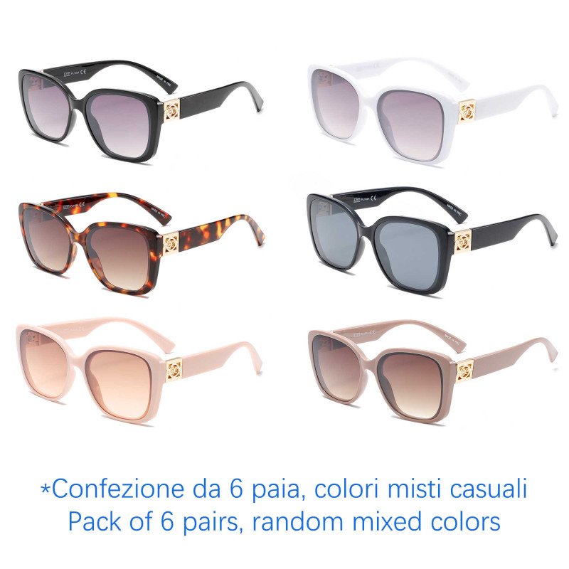 Occhiali da sole - protezione 100% UV400 - N-2391 - Confezione da 6 Paia Occhiali da sole - protezione 100% UV400 - N-2391 - Confezione da 6 Paia