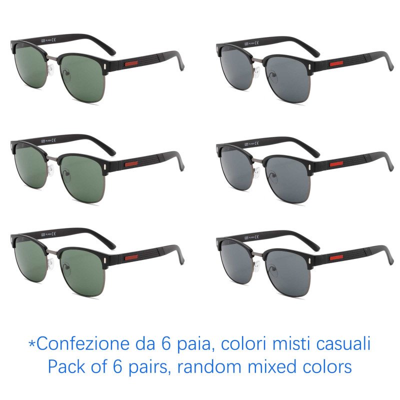 Occhiali da sole - protezione 100% UV400 - N-2569 - Confezione da 6 Paia Occhiali da sole - protezione 100% UV400 - N-2569 - Confezione da 6 Paia