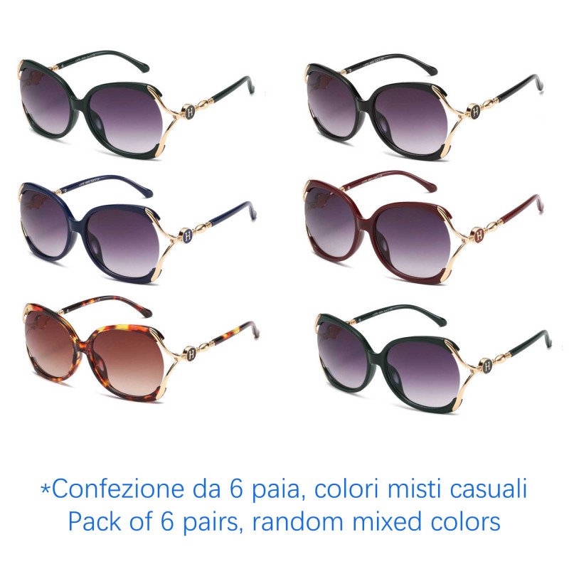 Occhiali da sole - protezione 100% UV400 - N-2576 - Confezione da 6 Paia Occhiali da sole - protezione 100% UV400 - N-2576 - Confezione da 6 Paia