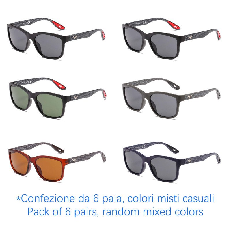 Occhiali da sole - protezione 100% UV400 - N-2596 - Confezione da 6 Paia Occhiali da sole - protezione 100% UV400 - N-2596 - Confezione da 6 Paia