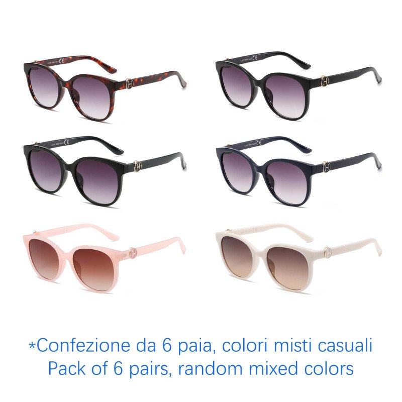 Occhiali da sole - protezione 100% UV400 - N-2598 - Confezione da 6 Paia Occhiali da sole - protezione 100% UV400 - N-2598 - Confezione da 6 Paia