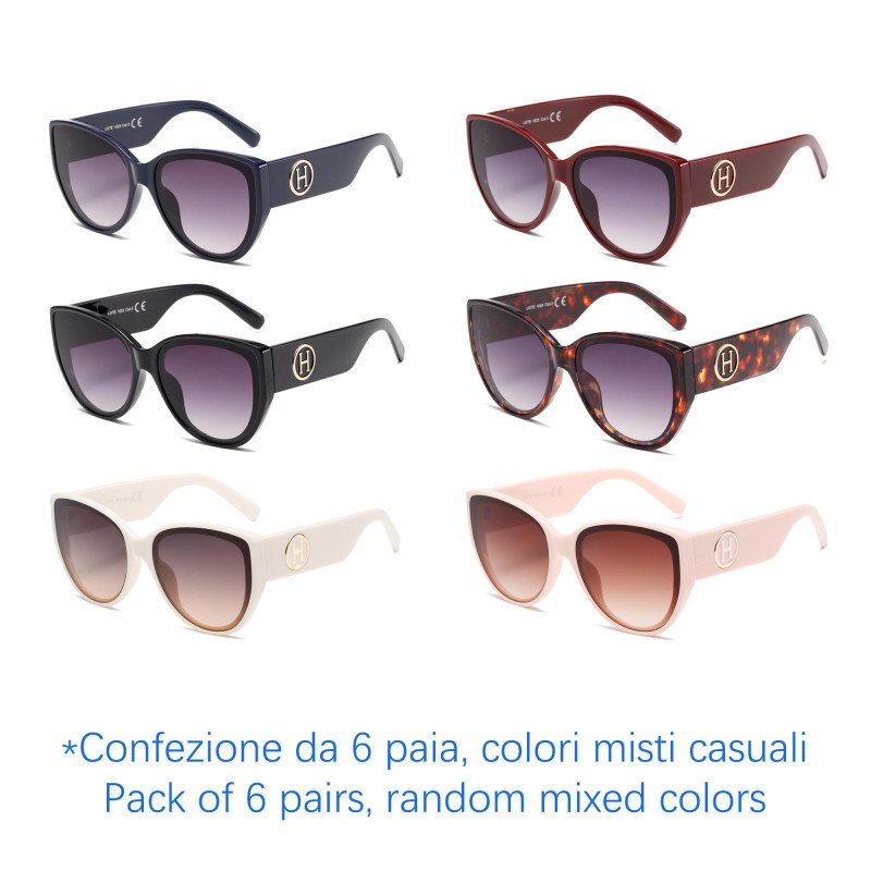 Occhiali da sole - protezione 100% UV400 - N-2600 - Confezione da 6 Paia Occhiali da sole - protezione 100% UV400 - N-2600 - Confezione da 6 Paia