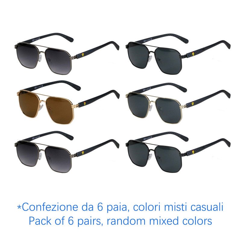 Occhiali da sole - protezione 100% UV400 - N-2645 - Confezione da 6 Paia Occhiali da sole - protezione 100% UV400 - N-2645 - Confezione da 6 Paia