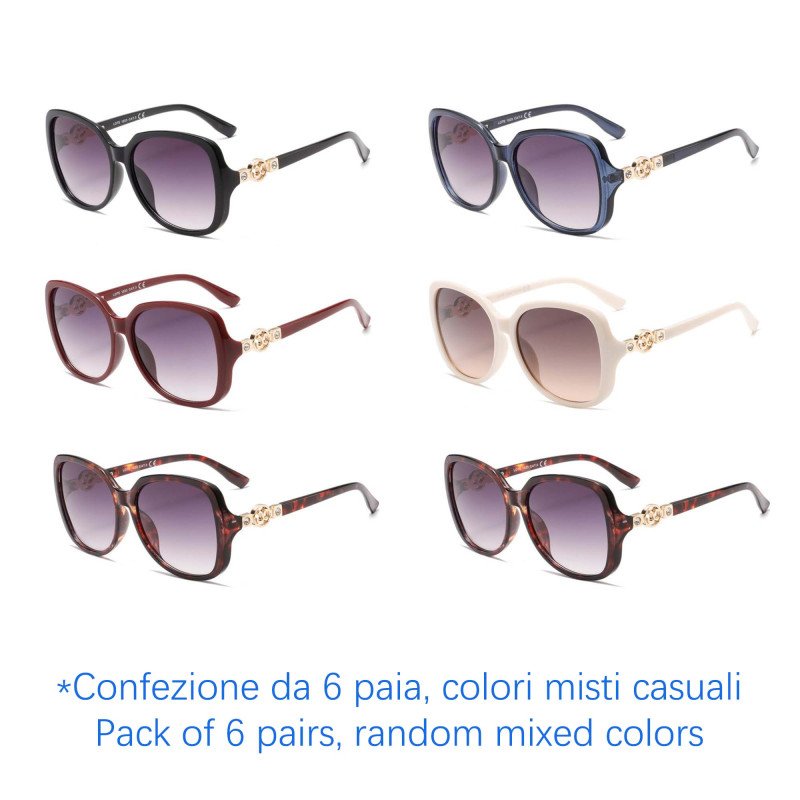 Occhiali da sole - protezione 100% UV400 - N-2657 - Confezione da 6 Paia Occhiali da sole - protezione 100% UV400 - N-2657 - Confezione da 6 Paia
