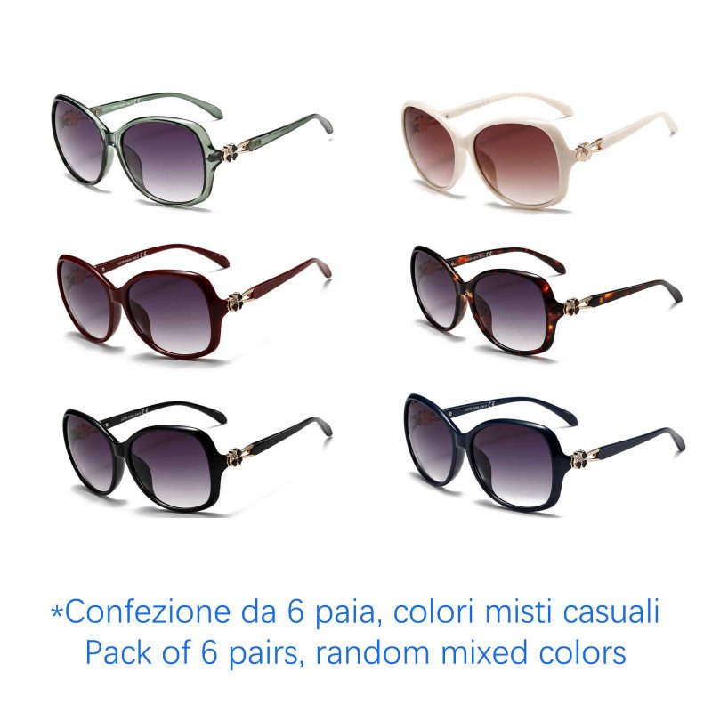 Occhiali da sole - protezione 100% UV400 - N-2659 - Confezione da 6 Paia Occhiali da sole - protezione 100% UV400 - N-2659 - Confezione da 6 Paia