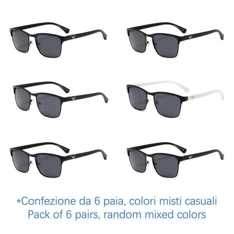 Occhiali da sole - protezione 100% UV400 - N-2663B - Confezione da 6 Paia Occhiali da sole - protezione 100% UV400 - N-2663B - Confezione da 6 Paia