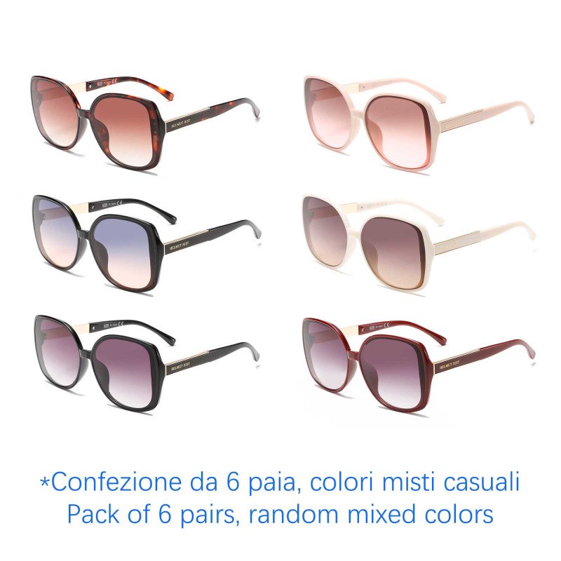 Occhiali da sole - protezione 100% UV400 - N-2678 - Confezione da 6 Paia Occhiali da sole - protezione 100% UV400 - N-2678 - Confezione da 6 Paia