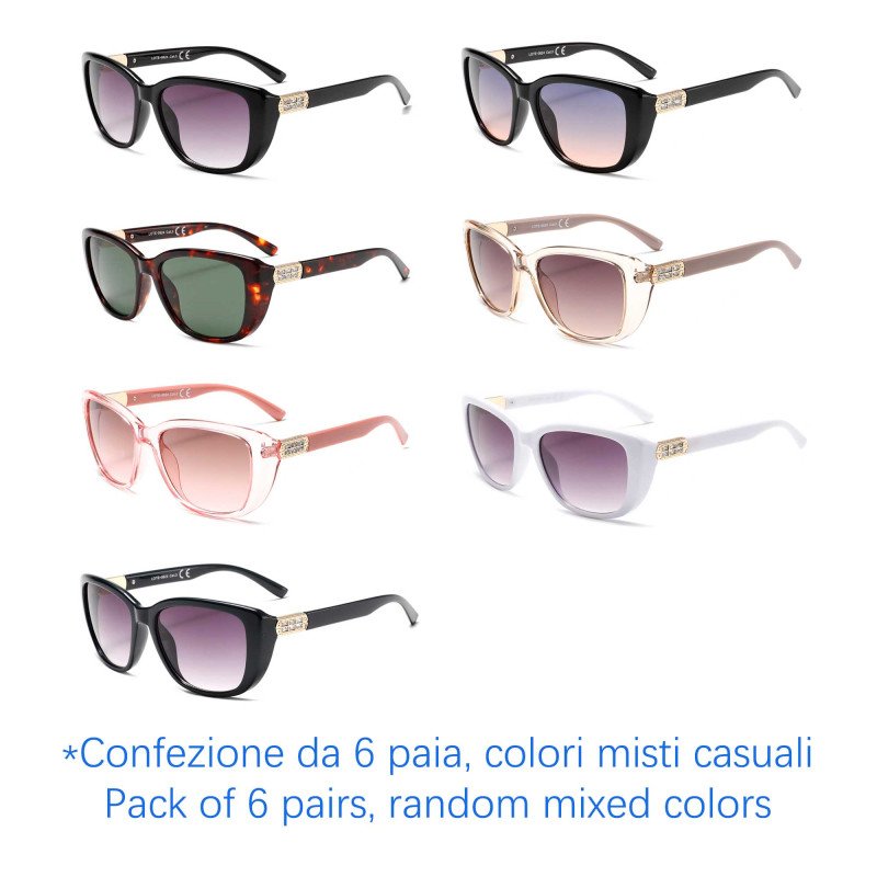 Occhiali da sole - protezione 100% UV400 - N-2683 - Confezione da 6 Paia Occhiali da sole - protezione 100% UV400 - N-2683 - Confezione da 6 Paia