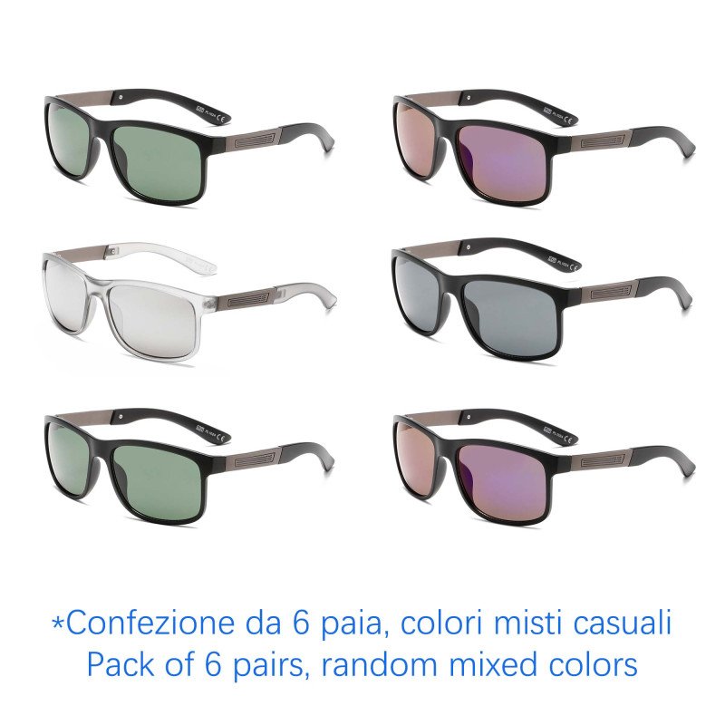 Occhiali da sole - protezione 100% UV400 - N-2688 - Confezione da 6 Paia Occhiali da sole - protezione 100% UV400 - N-2688 - Confezione da 6 Paia