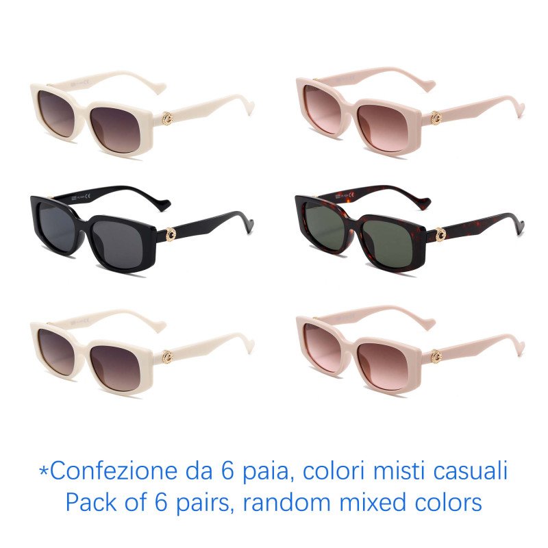 Occhiali da sole - protezione 100% UV400 - N-2695 - Confezione da 6 Paia Occhiali da sole - protezione 100% UV400 - N-2695 - Confezione da 6 Paia