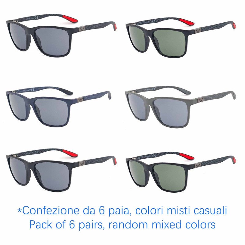 Occhiali da sole - protezione 100% UV400 - N-2704 - Confezione da 6 Paia Occhiali da sole - protezione 100% UV400 - N-2704 - Confezione da 6 Paia